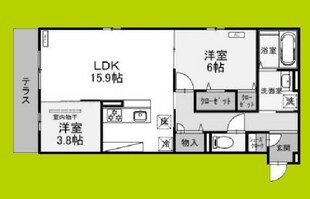 モンテゾーロ西田辺の物件間取画像